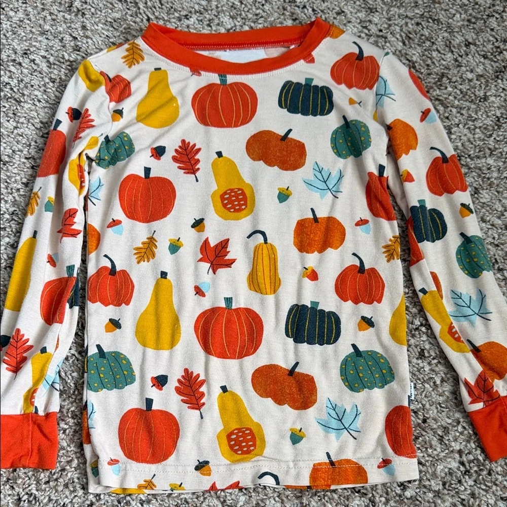 LITTLE SLEEPIES AUTUMN HARVEST TWO PIECE PAJAMA SET